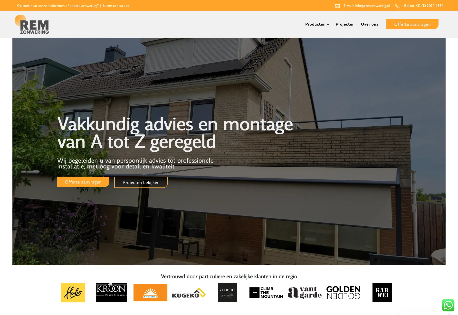 RemZonwering website preview