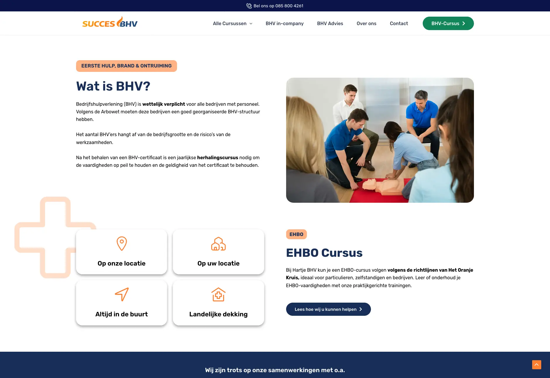 SuccesBHV website preview